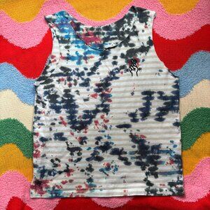 Custom tie dye! Keith Haring Uniqlo tank ✌️